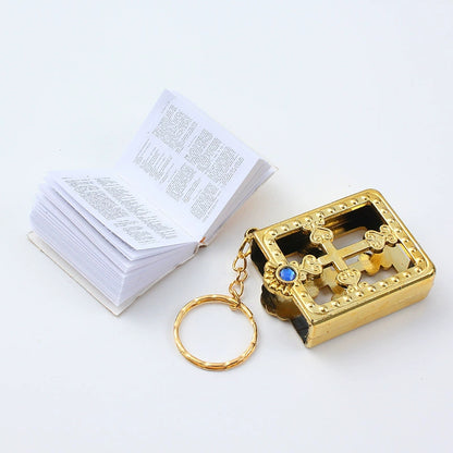 Llavero con Mini Biblia Real en español